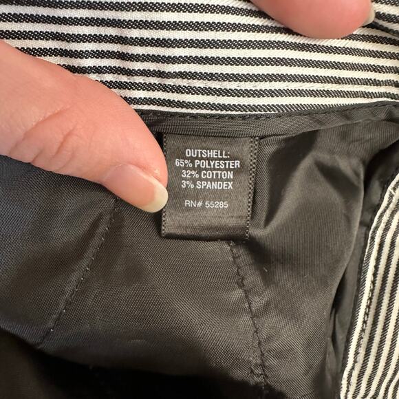 Express Design Studio The Editor Pinstripe Dress Pants Black White Size 6 Womens - Picture 10 of 11